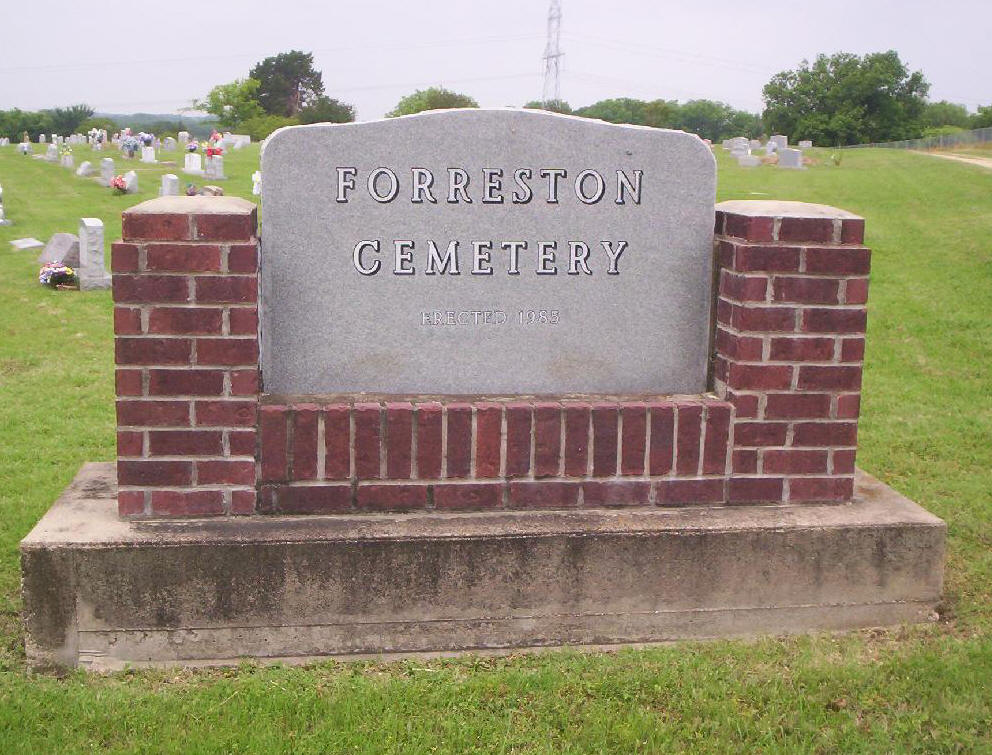 Forreston Cemetery, Ellis Co Cemeteries of TX, Gloria B. Mayfeld